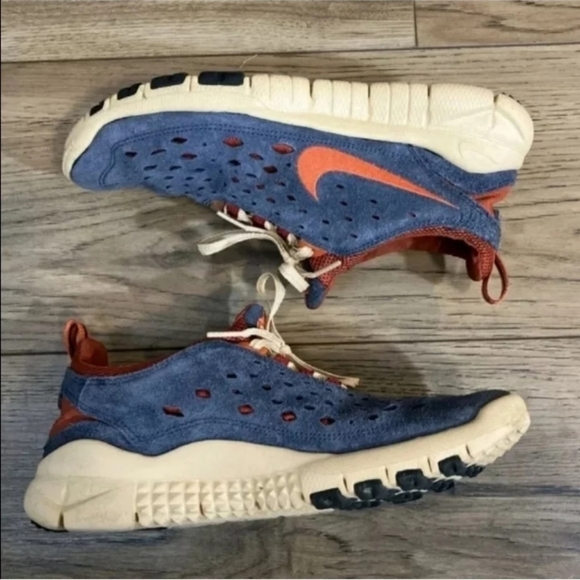 Nike Free Run Trail Running Shoes mens sz 8 Womens 9.5 JQ2 Thunder Blue unisex - Picture 3 of 8